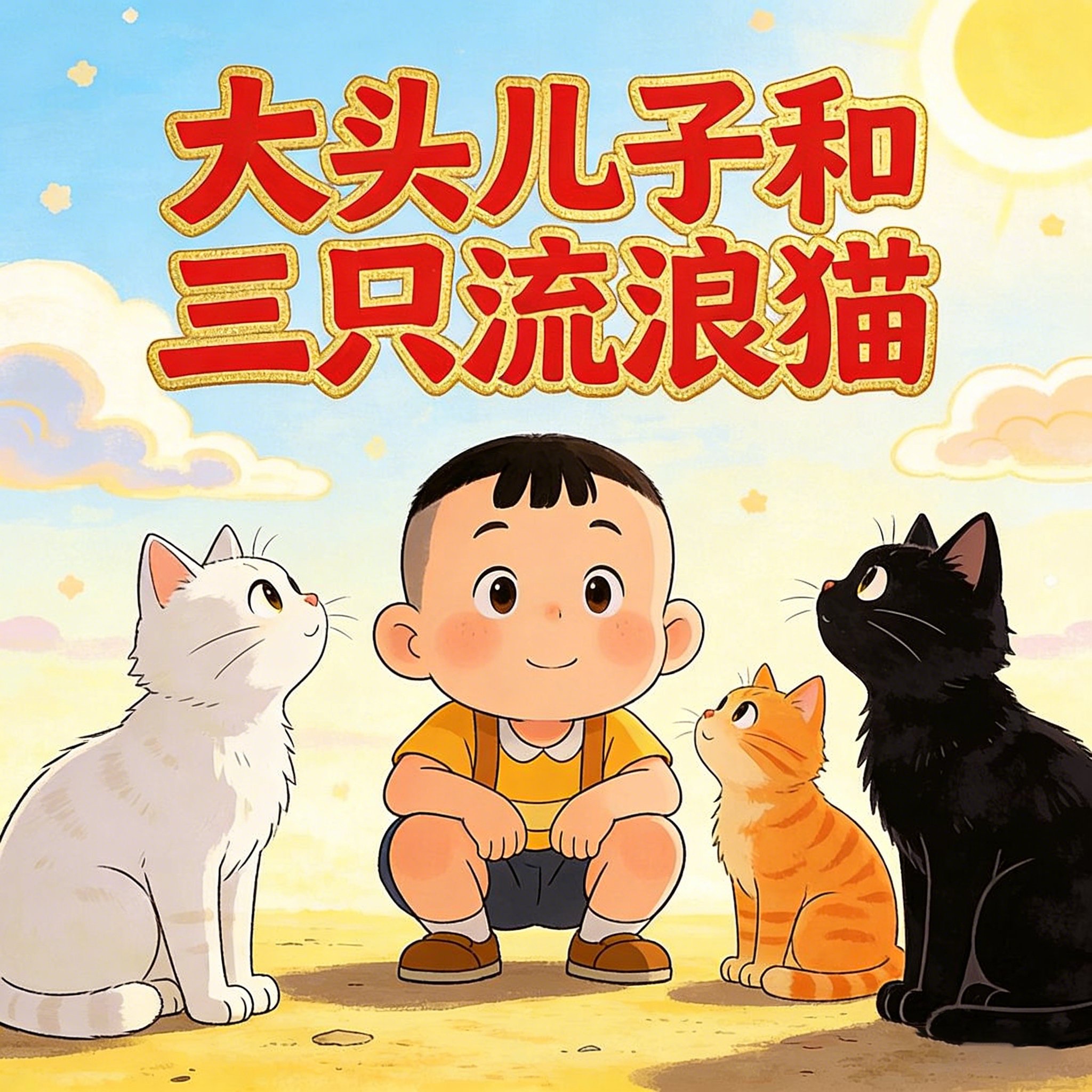 大头儿子和三只流浪猫（郑春华）